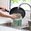 2Pcs Super Absorbent Microfiber kitchen dish Cloth High-efficiency tableware Household Cleaning Towel. 