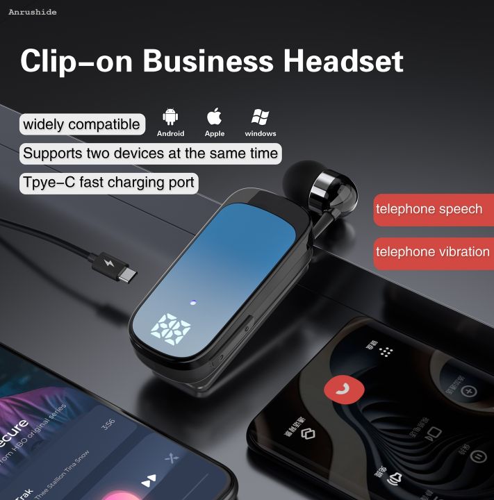 Anrushide%20K65%20Lavalier%20Business%20Bluetooth%205.2%20Headphone%20Incoming%20Call%20Remind%20Fashion%20Voice%20Noise%20life%2020%20Hours%20One-Click%20Photo%20Wireless%20Headset%20-%20Image%204