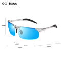 OQ BOGA 9 Styles Aluminum Alloy Metal Rimless Unisex Aviator Sunglasses Men Woman Outdoor Driving Explosion-proof Polarized Sun Glasses UV400. 