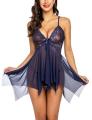Lingerie Women Pajamas Hot Babydolls Lace Nightdress Clothes Transparent Dress with Panties Nighties. 