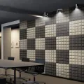 6pcs 50x50x3cm Studio Acoustic Foam Soundproof Wall Panels Sound Absorption Wedge Protective Soundproofing Sponge. 