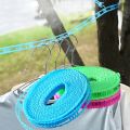 3/5/8/10M Non-Slip Windproof Clotheslines Cloth Drying Stand Outdoor Laundry Rope With Tensioner Portable Travel Clothes Line Airing Rope. 