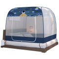 New New Mongolian Bag Mosquito Net Home Bedroom Installation-Free 1.5M Encryption Full Bottom Children's Drop-Resistant Zipper Tent. 