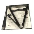 【DIV MALL】TE Body Fat Caliper Mass Measuring Skinfold Health Care Tools Square Black. 