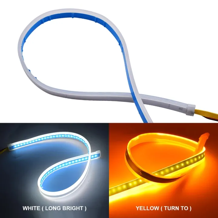 2x%20DRL%2045cm%20Daytime%20Running%20Light%20Flexible%20Soft%20Tube%20Guide%20Car%20LED%20Strip%20White%20Turn%20signal%20Yellow%20Waterproof%20-%20Image%203