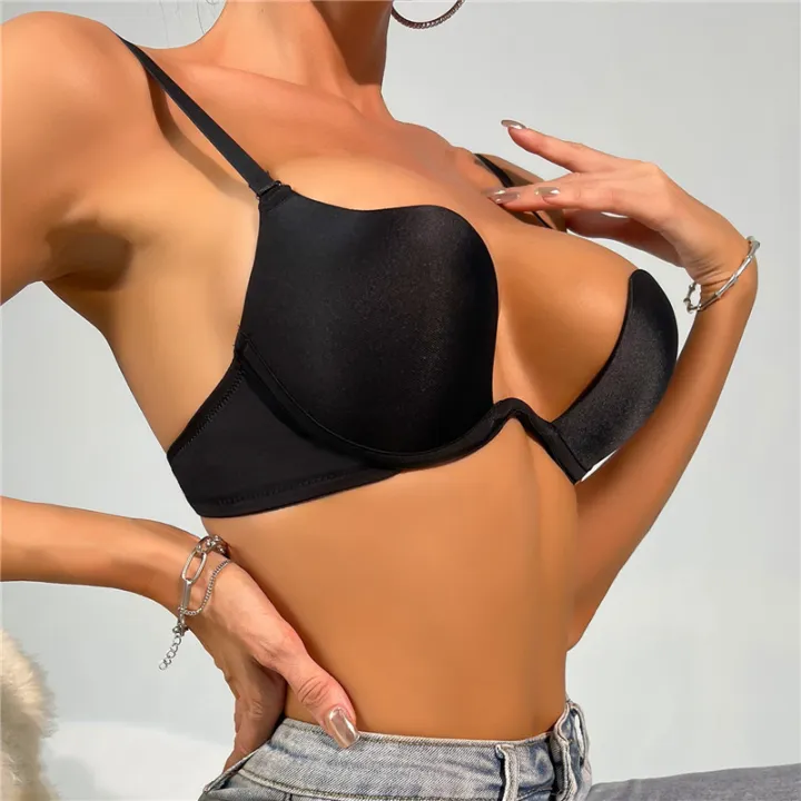 Women%20Deep%20U%20Bra%20Backless%20Intimates%20Underwire%20Open%20Cup%20Push%20Up%20Bras%20Underwear%20Lingerie%20Seamless%20Traceless%20-%20Image%203