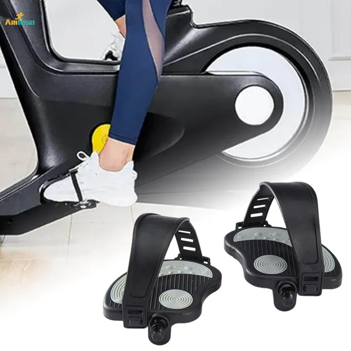 Exercise%20Bike%20Bicycle%20Pedals%20with%20Adjustable%20Straps%20Short%2014mm%20spindle%20-%20Image%202