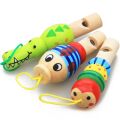 1Pc Infant Whistling Toy Wooden Random Color Toys Cartoon Animal Whistle Educational Music Instrument Toy for Baby Kids Children. 