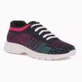 Yoo Knitted Pink Casual Shoes For Women. 