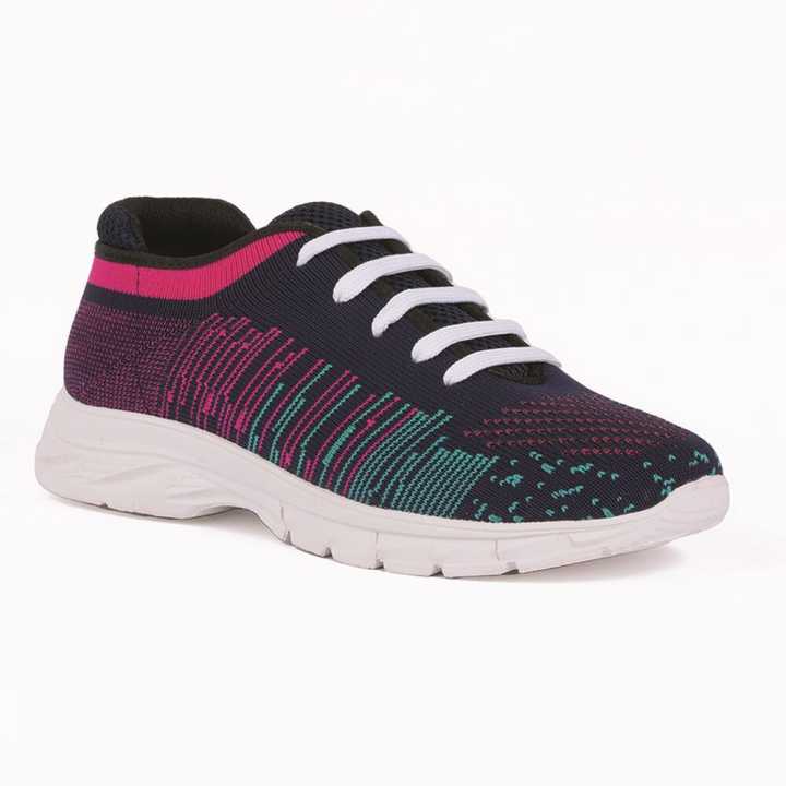 Yoo Knitted Pink Casual Shoes For Women