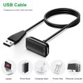 100cm/50cm USB Charger For Fitbit Charge 5 Charging Cable For Fitbit Luxe USB Charging Charger Dock With Reset Function. 