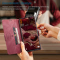 For Samsung Galaxy Note 10 Plus Phone Case Magnetic Leather Wallet Card Slot Retro Flip Cover Casing. 