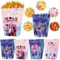 12pcs Snacks Food Tub Cardboard KPop Demon Hunters Popcorn Box Eco-Friendly Multi-Compartment Birthday Party Decorations Food Packaging Box for Kids Baby Shower Supplies. 