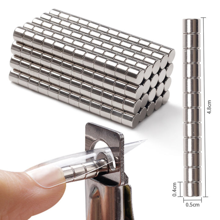 12Pc/Box Round Small Magnets For Nails Art UV Gel Acrylic Nail Tips Sizing Cutter Maincure Tool Magnetic attraction Styling tool