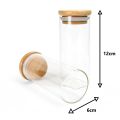 3 pieces Glass Jar with Bamboo Lid Sealed Canister Food Storage Bottles Container Kitchen Storage. 