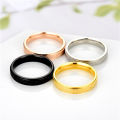 EB 4mm Fashion Simple Design Sandblast Stainless Steel Titanium Ring Anxiety Fidget Rings Finger Ring Women Men Punk Rock Gift. 