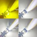 New BA20D LED Motorcycle  Motorcycle Headlight Bulb Lens White Yellow High Low Light Scooter Accessories Fog Light 12-80V. 