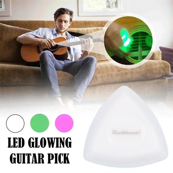 Led Picks Instrument Accessory High-Sensitivity Luminous Pick Guitar Touch ...