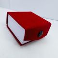 BOOM BOOM Red color velvet Pendant box with Butten lock Pendant Gift Boxes, Jewelry Display box. 