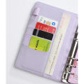 Magnetic Buckle Notebook PU Binder Buckle Notebook Fruit Budget Card Gradient Notebook Strap Notebook Binder Book. 