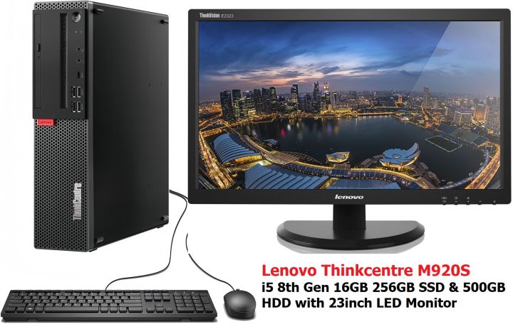 Lenovo ThinkCentre M920s Full Set Desktop i5 8th Gen 16GB Ram