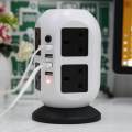 Creative Vertical Power Strip 8 Outlet 4 USB Ports Fireproof Power Sockets. 