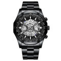 Hollow Non-Mechanical Waterproof Watch Foreign Explosions Mechanical Watch Blue Men'S Watch. 