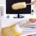 【HOT】 Dust Brush Household Feather Duster Dusting Cleaning Brush Wool Duster Brush Anti-Static Cleaning Furniture Feather Duster 먼지털이. 