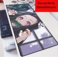 Demon Gamer Anime Hd Mouse Mousepad Pad Locking Edge Computer Keyboard Pc Mice Mats Print Xxl For Csgo Slayer Pad(Demon Slayer 7_900Mmx400Mmx2Mm). 