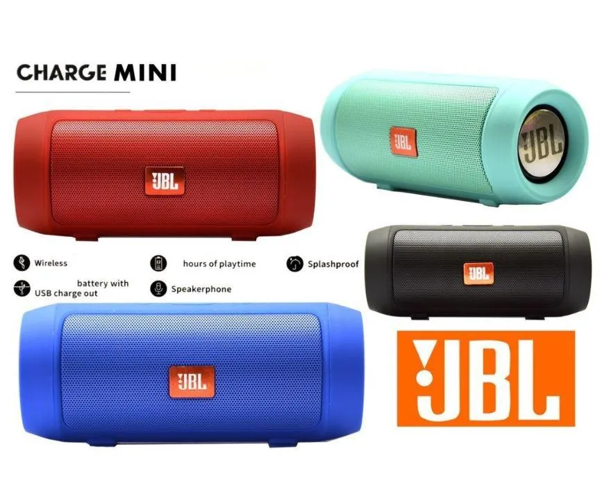 J-B-L Charge 3+ Mini Bluetooth Speaker J'BL Big Bass Sound Ultra