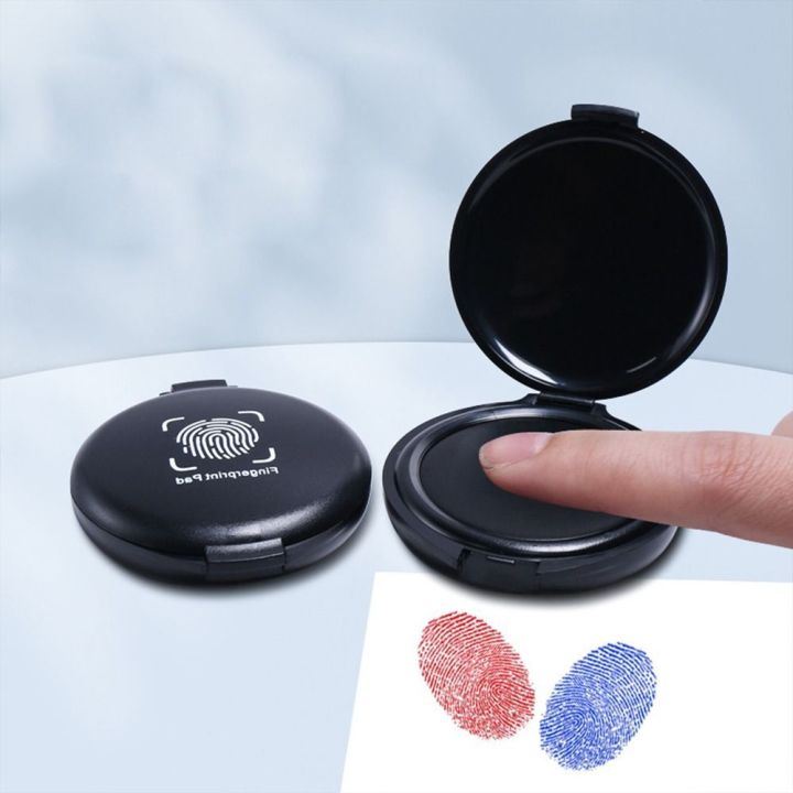 【SkinHorizon】1PC Fingerprint Ink Pad Thumbprint Ink Pad For Notary Fingerprint Id Security Identification Cards Supplies Fingerprint Kit