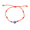Lucky Blue Eye Turkish Evil Eye Bracelets for Women Men 7 Knots Handmade Braided Rope Red Bracelet Female Jewelry Gifts. 