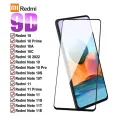 Full Glue Anti- Fingerprint Tempered Glass For Xiaomi Redmi 9 9A 9C 9T 10 10A 10C 12 12C 13C 14C A1 A2 A3 Plus Note 13 9s 9 8 Note 11 12R Pro 10s 4G 5G Prime POCO M3 M2 M4 X3 NFC X4 Prime High Protective Screen Protector. 