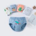 3Pcs/Lot Boys Boxers Briefs Cotton Dinosaur Patterns Breathable Kids Underwear Panty Comfortable Washable Children Panties 2-14T. 