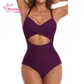 Muses Mall Women Monokini Swimsuit Halter One-piece Swimsuit for Women Slim Fit Beachwear with Hollow Out Design Quick Drying Stylish Perfect for Monokini. 