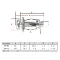 QUANBU 60 Pcs M6X25 Jack Nuts Car Metal Screw Petal Nuts with Screw for Hollow Wall Iron Skin. 