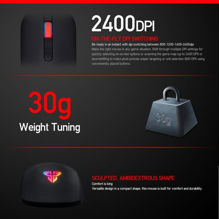 FANTECH%20RHASTA%20G10%202400DPI%20Professional%20Wired%20Mouse%20(BLACK)%20LED%20Optical%20USB%20Game%20Gaming%20Mouse%20Gamer%20for%20PC%20Computer%20Laptop%20Pro%20Office%20-%20Image%207