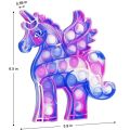 【yj739-hh-zr-djs】 16.5Cm Poped Fidget Toys Unicorn Anti-Stress Decompression Anime Popis Push Dimple Boy and Girl Gift Toys. 