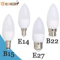 LED Candle Light  Bulbs E14 E27 B15 B22 Chandelier Lamp. 