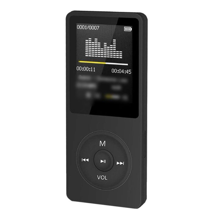 Portable Mp3 Player With Lcd Screen Fm Radio Video Hifi Player Movies E-Books Black