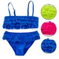 Girls Two-pieces Swimsuit Ruffle Style Girls Swimwear Hollow Kids 5-14years Girls Swimsuits 9031. 