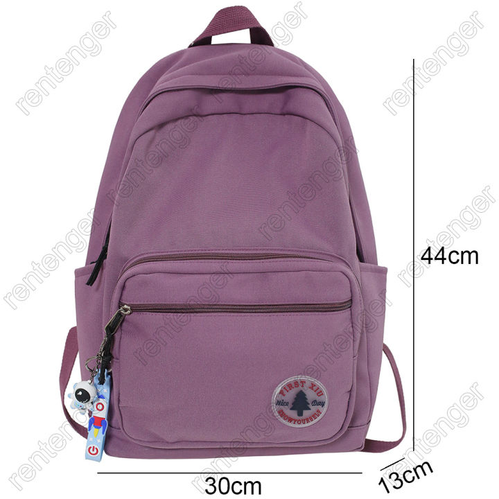 Girl%20Solid%20Color%20Fashion%20School%20Bag%20College%20Student%20Women%20Backpack%20Trendy%20Travel%20Lady%20Laptop%20Cute%20Backpack%20Green%20New%20Female%20Bag%20-%20Image%204