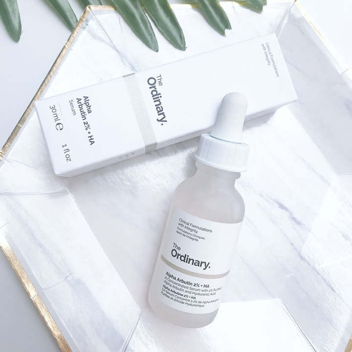The ORDINARY Alpha Arbutin 2% + HA Hyperpigmentation Serum 30ml Made in CANADA. A Concentrated Serum with Purified Hyaluronic Acid (toaa)