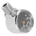 CO2 Pressure Gauge 1/8NPT Clear Dial CO2 Keg Pressure Gauge for CO2 Cylinder. 