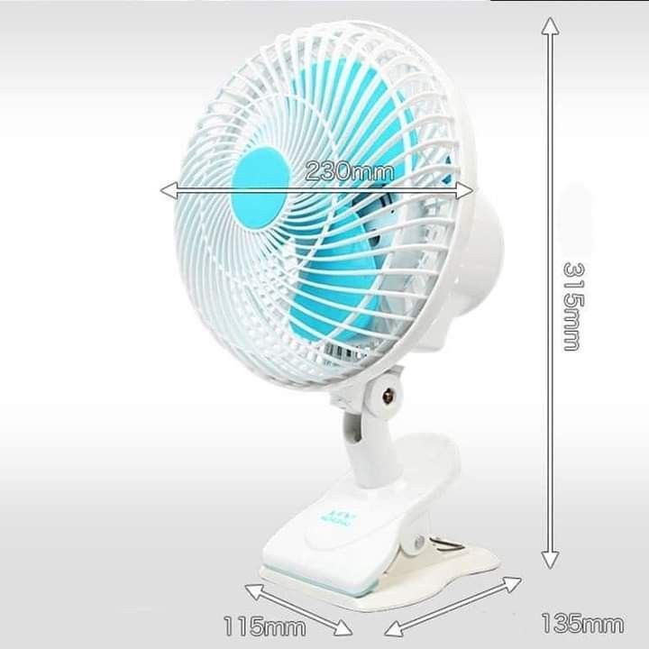 3 in 1 Mini Clip Fan 180MM 2 Speed Desk Electric Clip Fans | Strong ...