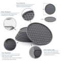 Round Coaster Cup Mats Coffee Drinks Silicone Cup Holder Thickened Non-slip Heat Thickened Pads Kitchen Table Accessories Fengshi. 