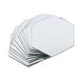 12Pcs Mirror Hexagon Removable Acrylic Wall Stickers Art DIY Home Decor Decals. 