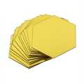 12Pcs Mirror Hexagon Removable Acrylic Wall Stickers Art DIY Home Decor Decals. 