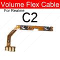 Power Volume Button Flex Cable For Oppo Realme C1 C2 C3 C11 C12 C15 C17 Side Volume Power Mini Keys On OFF Ribbon Spare Parts. 