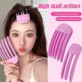 NEW 【FASHION】 Wind Plastic Comb High Cranial Top Artifact Hair Fluffer Hair Root Setting Clip Lazy Hair Styling Comb 3 Teeth 6 Tooth Comb. 